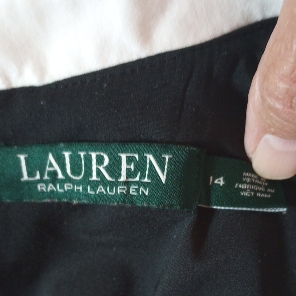 Lauren Ralph Lauren Black Swiss Dot Dress - Picture 7 of 15